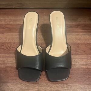 Glossmoderne Black Women's Mules